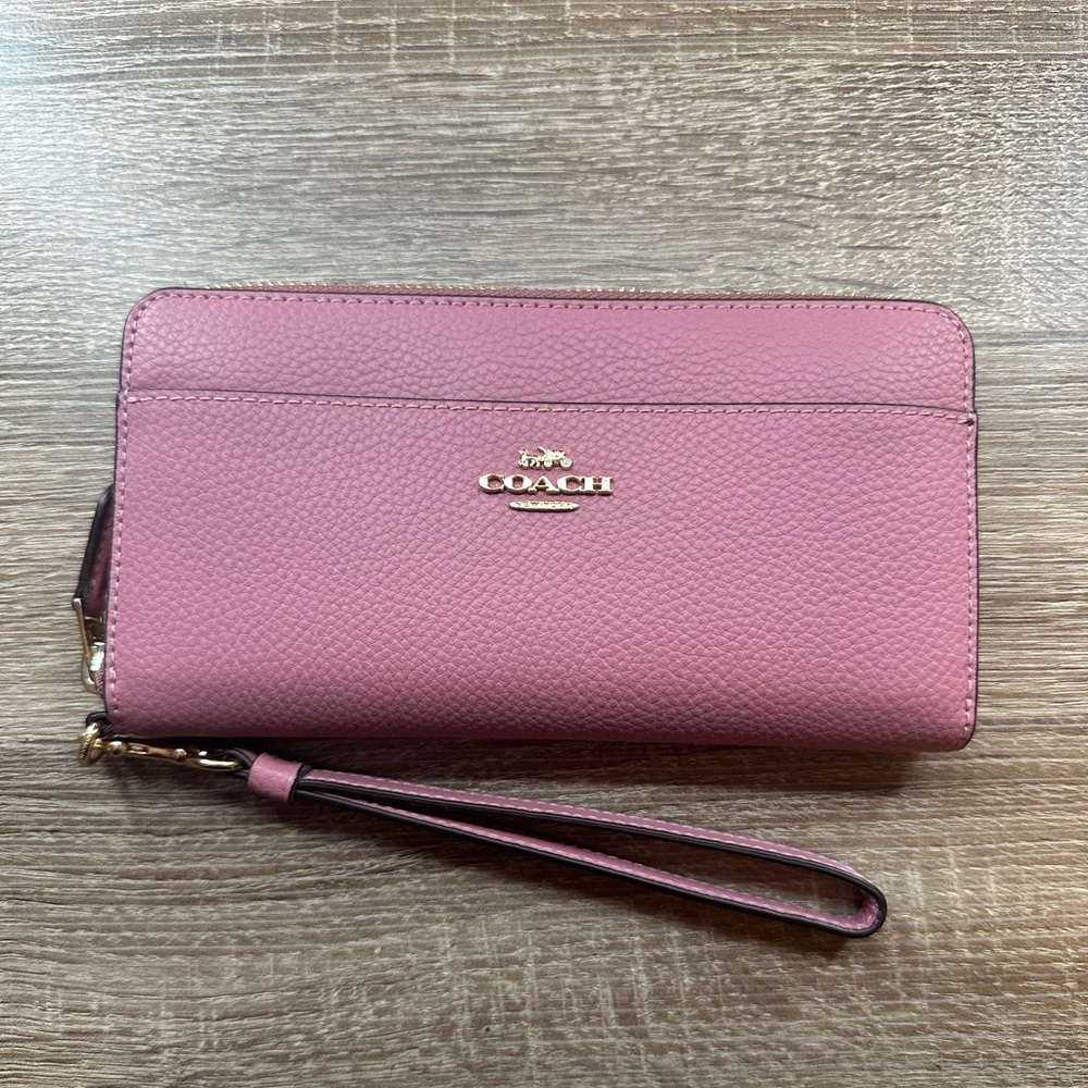 Coach Long Zip Around Wallet